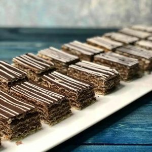 طرز تهیه شیرینی میکادو ساده خانگی با پیمانه لیوان