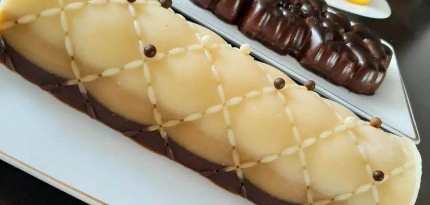 طرز تهیه کرم باواریا دو رنگ شکلاتی وانیلی