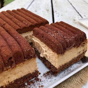 طرز تهیه چیز کیک قهوه با پایه بیسکویت