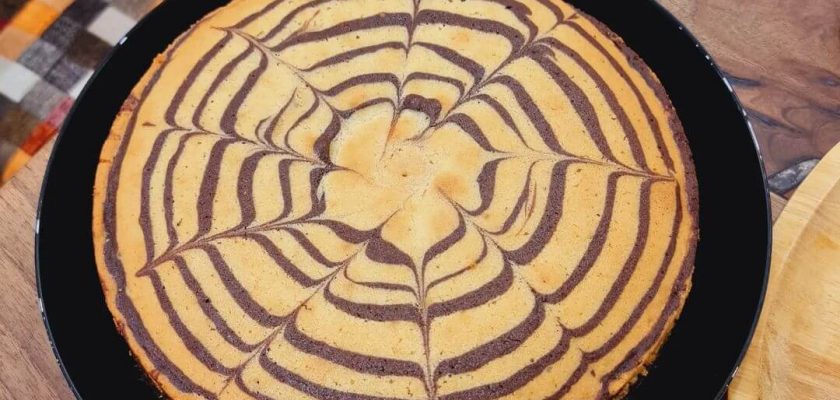 طرز تهیه کیک زبرا (گورخری) با بافتی نرم و اسفنجی