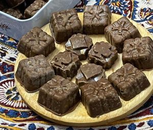 طرز تهیه حلوا بوتیکی شکلاتی مجلسی و شیک و خوشمزه
