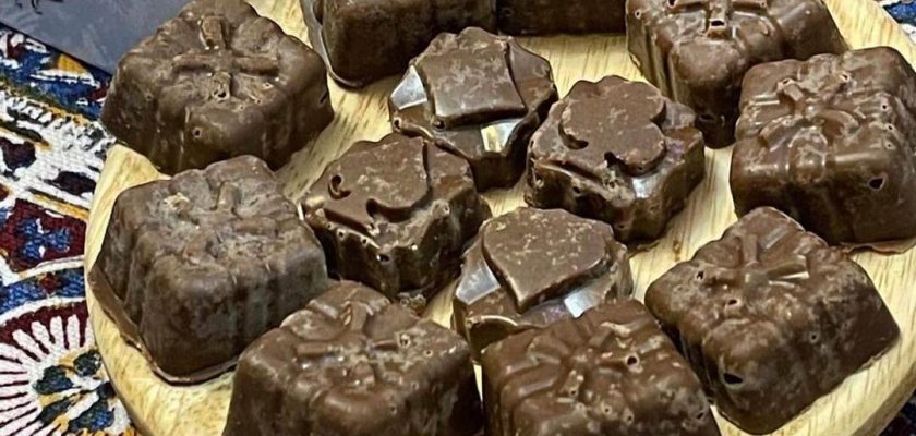 طرز تهیه حلوا بوتیکی شکلاتی مجلسی و شیک و خوشمزه
