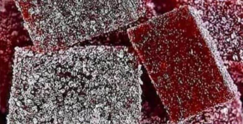 طرز تهیه لوکوم انار ترکیه با نشاسته گندم یا ذرت