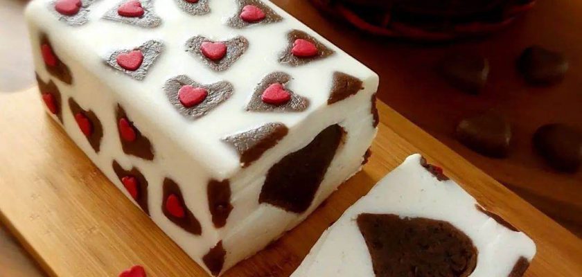 طرز تهیه دسر قلب سورپرایز شیک و خوشمزه