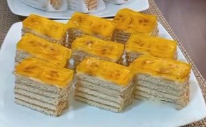طرز تهیه شیرینی اسلایس یخچالی