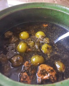 آموزش خورشت گوجه سبز گیلانی