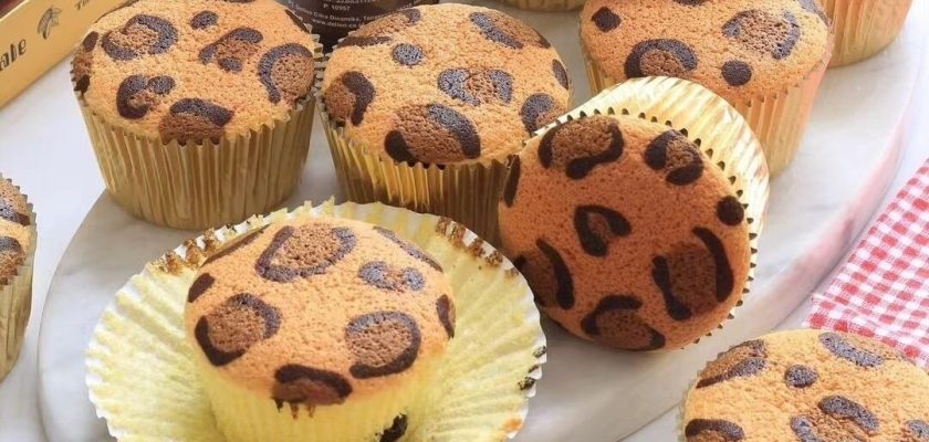 طرز تهیه کاپ کیک کاستلا پلنگی شیک و خوشمزه