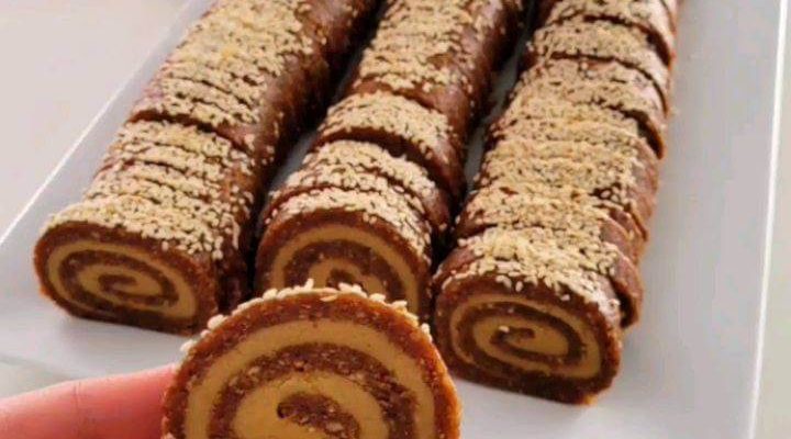 طرز تهیه رولت خرما با بیسکویت پتی بور