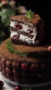 طرز تهیه کیک بلک فارست کافی شاپی