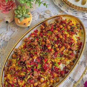 طرز تهیه نخود پلو با نخود آبگوشتی