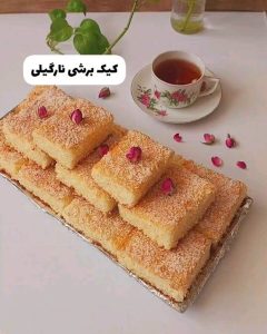 طرز تهیه کیک برشی نارگیلی