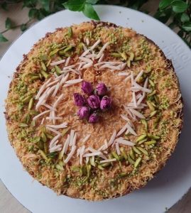 طرز تهیه کیک کادایف ترکیه ای