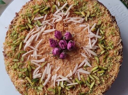 طرز تهیه کیک کادایف ترکیه ای
